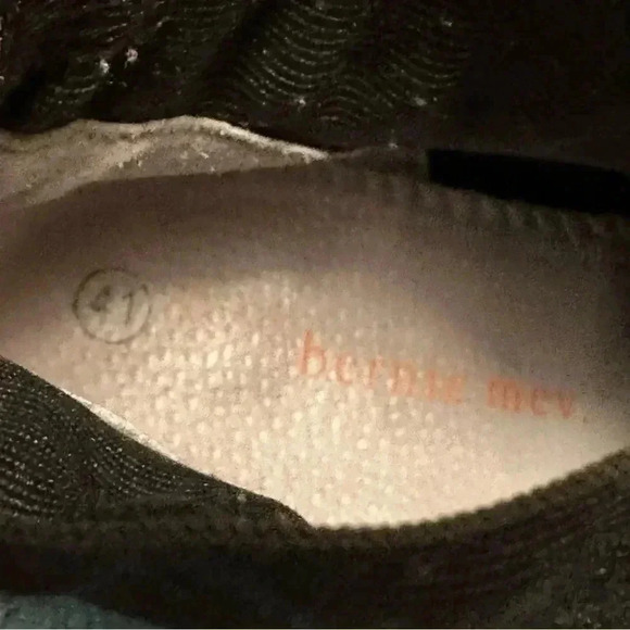 Bernie Mev Slip On Black Shoes with Wedge Heel - Picture 10 of 10